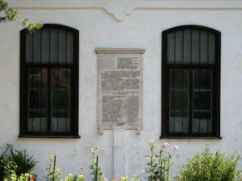 Memorial plaque for uprising led by grandpa Nikola in 1856