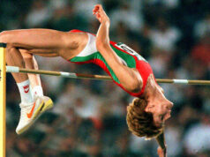 Stefka Kostadinova women's high jump world champion