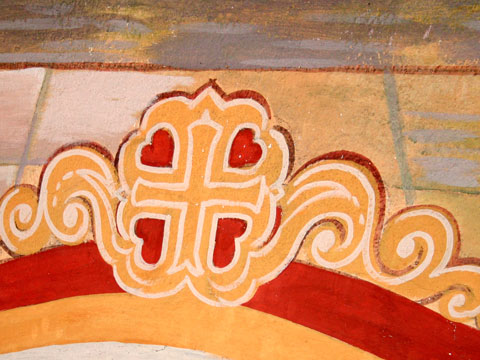 Church detail wall painting