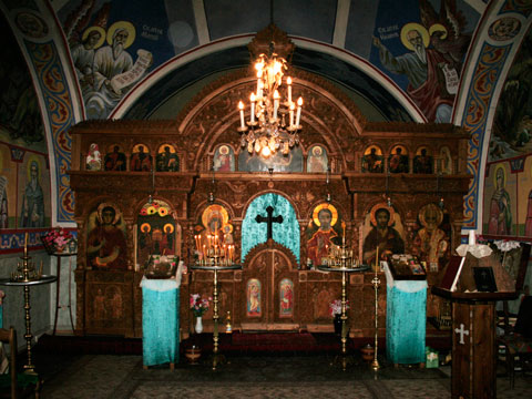 Peter and Paul Monastery church interior view